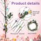 28 Pcs 6.6ft Lighted Easter Garland Sets with Artificial Easter Spring Garland Spray Vine Easter Eggs and Berries 13ft 40 LED Battery Operated Lighted Easter Decor for Spring Party Mantel